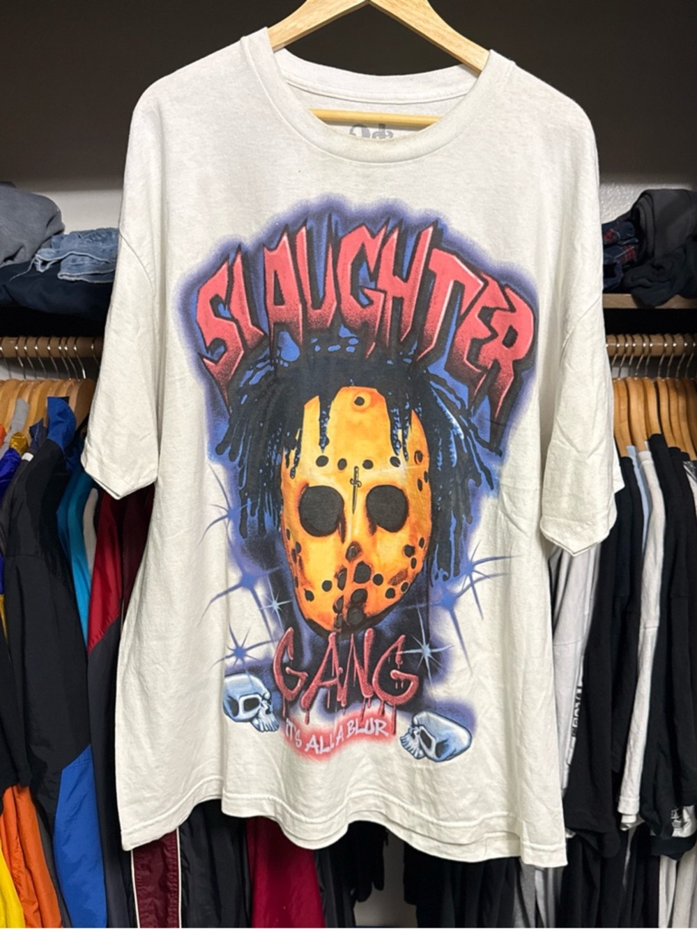 21 Savage Slaughter Gang Tour T-Shirt XXL White Red Official Concert Merch